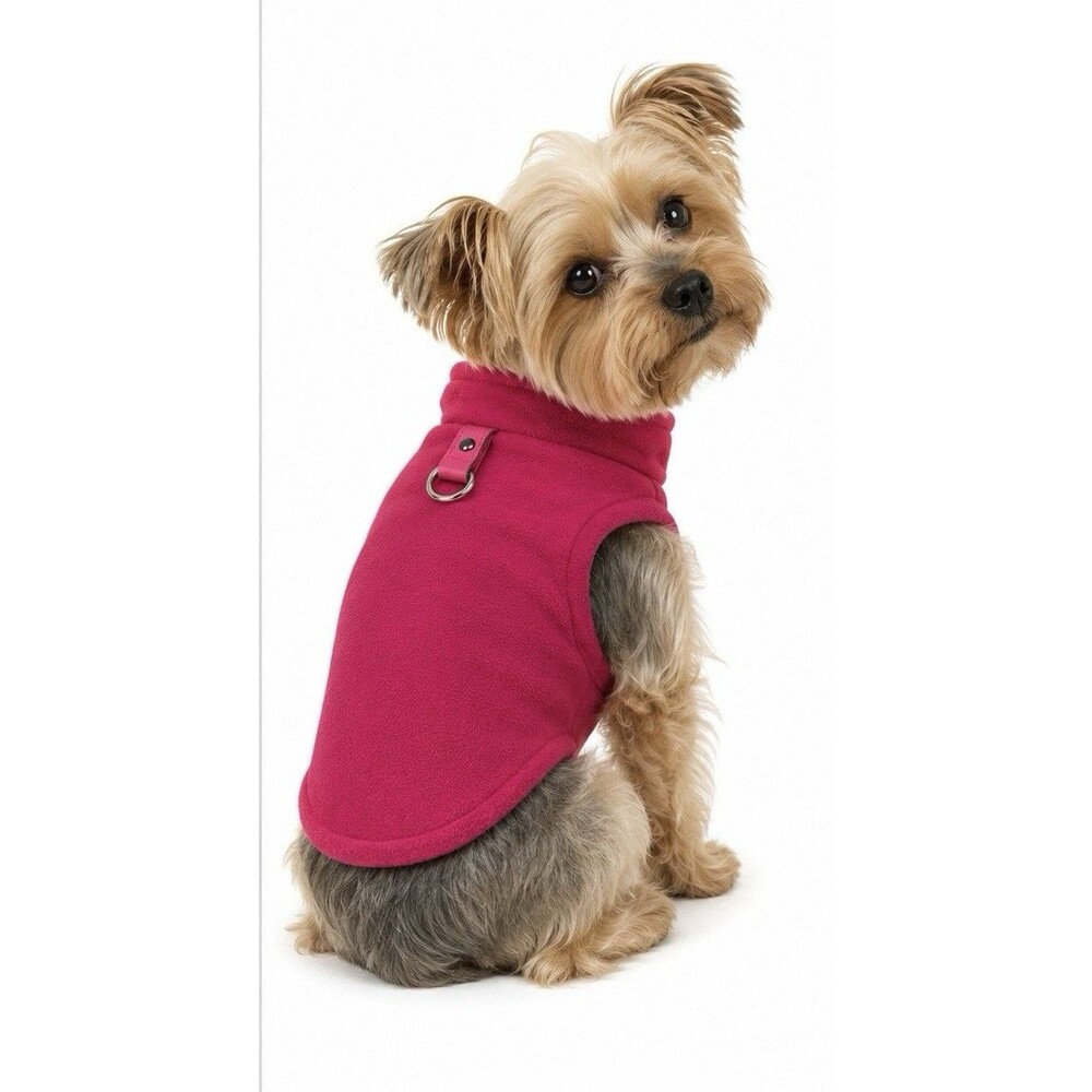 Gooby Pink Fleece Vest Size X-Small